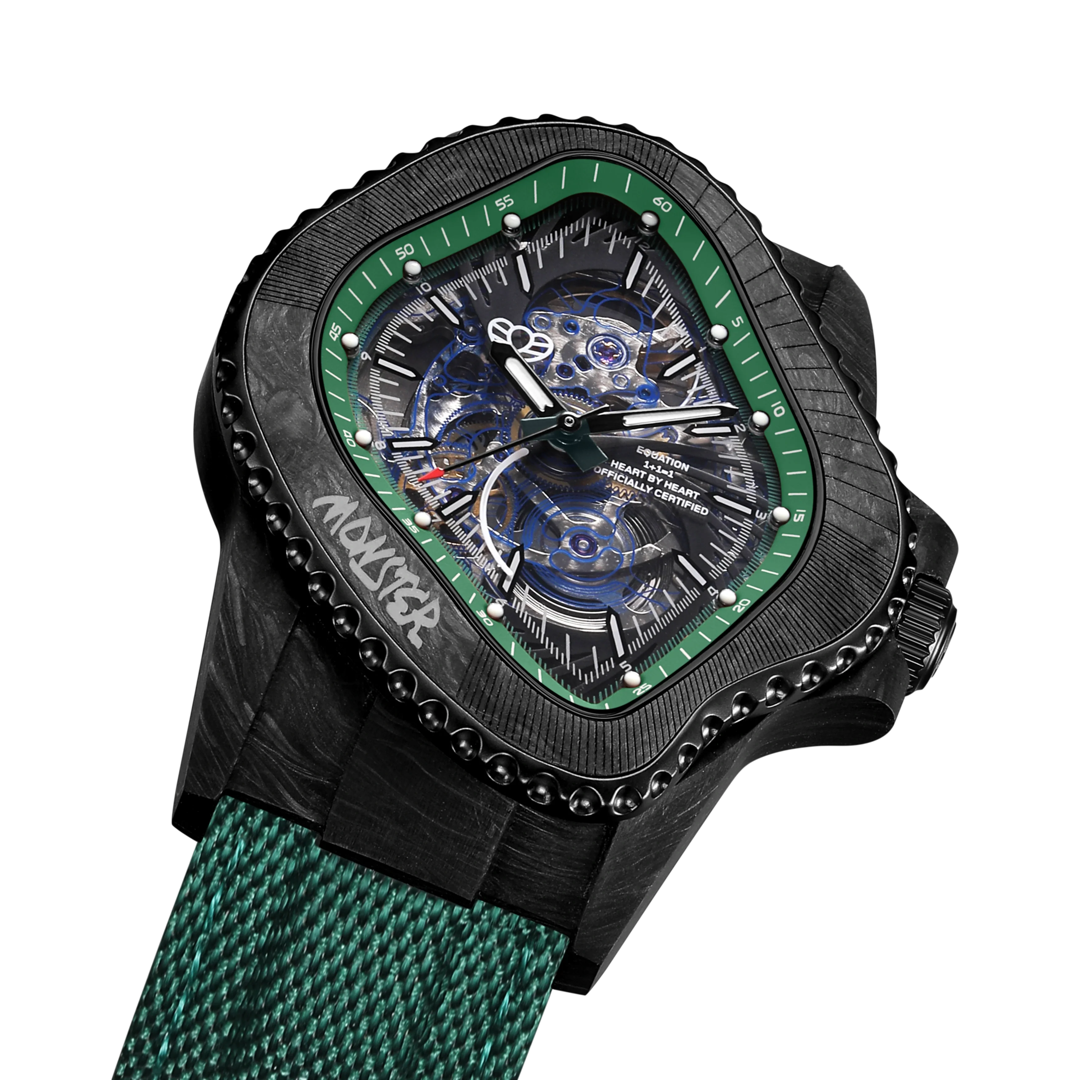 LAARVEE WATCH PEA005-CFRPBLK/GRN - Image 5